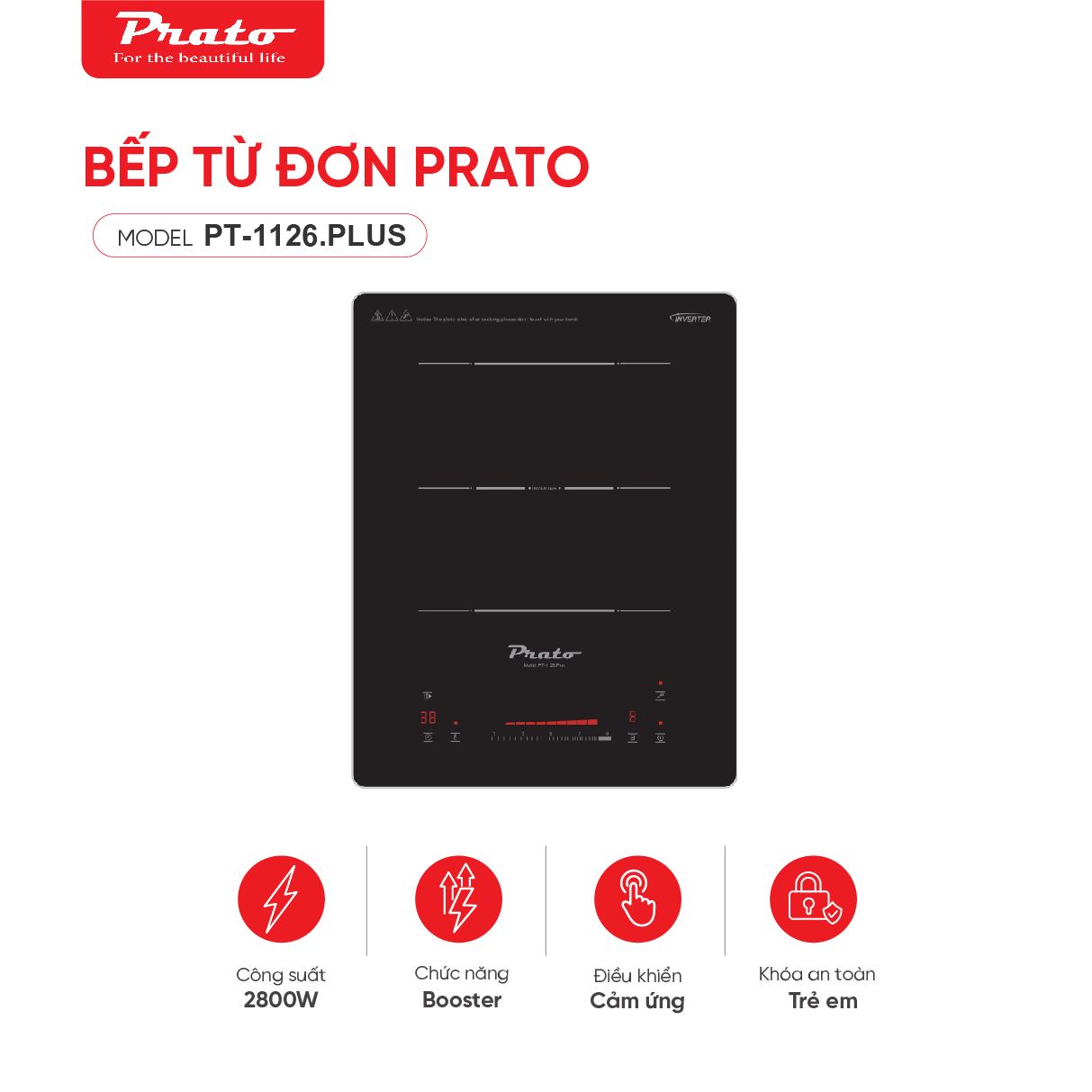 Bếp từ đơn Model: PT-1126.PLUS